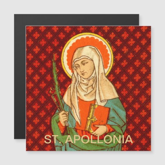 St. Apollonia (VVP 001) 5,25"x5,25" Platz Magnetkarte (Vorne/Hinten)