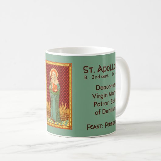 St. Apollonia (VVP 001) Kaffeemaschine Tasse #2.1a (VorderseiteRechts)
