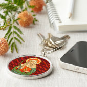 St. Apollonia (VVP 001) Premium Metal Schlüsselanhänger (Seite)