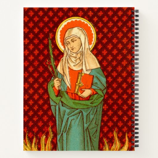 St. Apollonia (VVP 001) (Stil #1) Notizbuch (Rückseite)