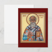 St. Athanasius, die große Gebetskarte Postkarte (Vorne/Hinten)