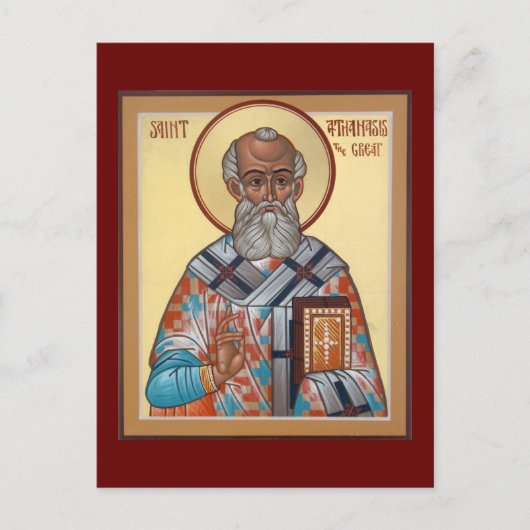 St. Athanasius, die große Gebetskarte Postkarte (Vorderseite)