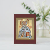 St. Athanasius Prayer Card Postkarte (Stehend Vorderseite)