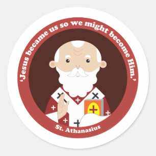 St. Athanasius Runder Aufkleber
