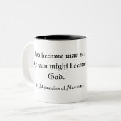 - St. Athanasius von Alexandria Zweifarbige Tasse (Vorderseite Links)