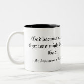 - St. Athanasius von Alexandria Zweifarbige Tasse (Links)