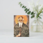 St. Athansius die Athonisch-orthodoxe Gebetskarte Platzkarte (Stehend Vorderseite)