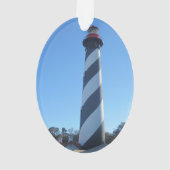 St. Augstine Leuchtturm zu Weihnachten Ornament (Rückseite)