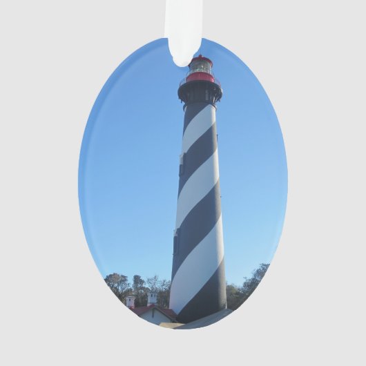 St. Augstine Leuchtturm zu Weihnachten Ornament (Rückseite)