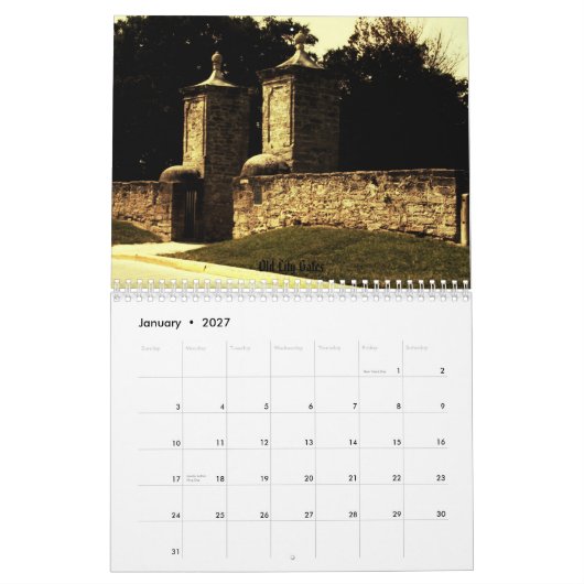 St Augustine 2010 Kalender (Jan 2027)