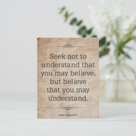 St. Augustine #4 Postkarte (Stehend Vorderseite)