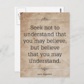 St. Augustine #4 Postkarte (Vorne/Hinten)