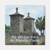 St. Augustine Altstadt Tore Historisches Florida Magnet (Vorne)