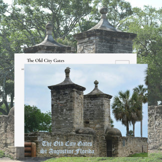St. Augustine Altstadt Tore Historisches Florida Postkarte