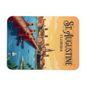 St. Augustine an der Uferpromenade USA Magnet (Horizontal)