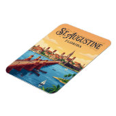 St. Augustine an der Uferpromenade USA Magnet (Linke Seite)