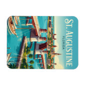 St. Augustine an der Uferpromenade USA Magnet (Horizontal)