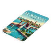 St. Augustine an der Uferpromenade USA Magnet (Linke Seite)
