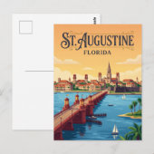 St. Augustine an der Uferpromenade USA Postkarte (Vorne/Hinten)