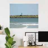 ST. AUGUSTINE AUSSICHT VOM STRAND VON VILANO POSTER (Heimbüro)