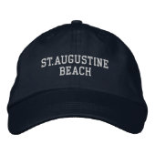 St. Augustine Beach bestickt mit Baseballhut Bestickte Baseballkappe (Vorderseite)