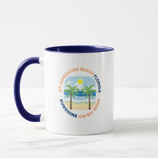 St. Augustine Beach Florida Kaffeetasse (Links)