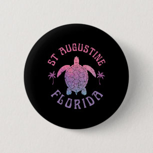 St Augustine Beach Florida Meeresschildkröte Somme Button