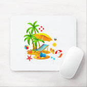St. Augustine Beach Florida Sommer tropische Mädch Mousepad (Mit Mouse)