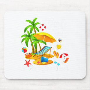 St. Augustine Beach Florida Sommer tropische Mädch Mousepad