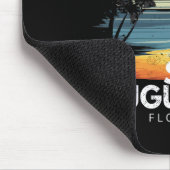 St Augustine Beach Florida Surfbrett Surfen Vinta Mousepad (Ecke)