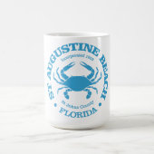 St. Augustine Beach (Krabbe) Kaffeetasse (Mittel)