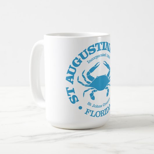 St. Augustine Beach (Krabbe) Kaffeetasse (Vorderseite Links)