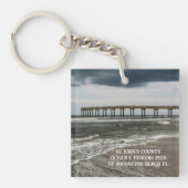 St Augustine Beach Pier Florida Fotografie Schlüsselanhänger (Vorderseite)