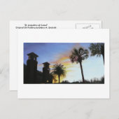 St. Augustine bei Sunset Postkarte (Vorne/Hinten)