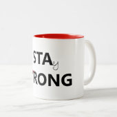 St Augustine - bleibe Sie stark Zweifarbige Tasse (VorderseiteRechts)