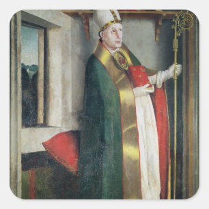 St Augustine c.1435 Quadratischer Aufkleber