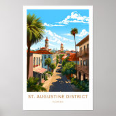 St. Augustine District Florida Travel Print Poster (Vorne)