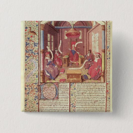 St Augustine, Epicurus, Zeno, Antiochus u. Button (Vorderseite)