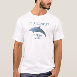 St Augustine EST 1565 Beach Dolphin T - Shirt