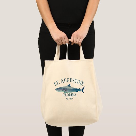 St Augustine EST 1565 Florida Beach Tragetasche (Vorderseite (Produkt))