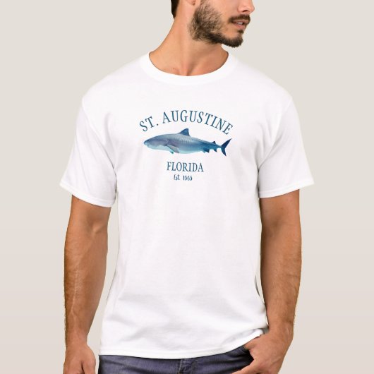 St Augustine EST 1565 Strand T-Shirt (Vorderseite)