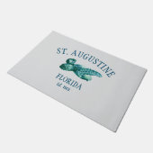 St Augustine EST 1565 Strandschildkröte Fußmatte (Schrägansicht)
