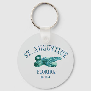 St Augustine EST 1565 Strandschildkröte Schlüsselanhänger