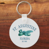 St Augustine EST 1565 Strandschildkröte Schlüsselanhänger (Vorderseite)