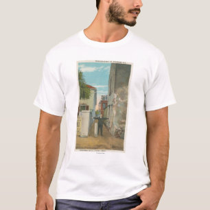 St Augustine, FL - Ansicht der Fiskus-Straße u. T-Shirt