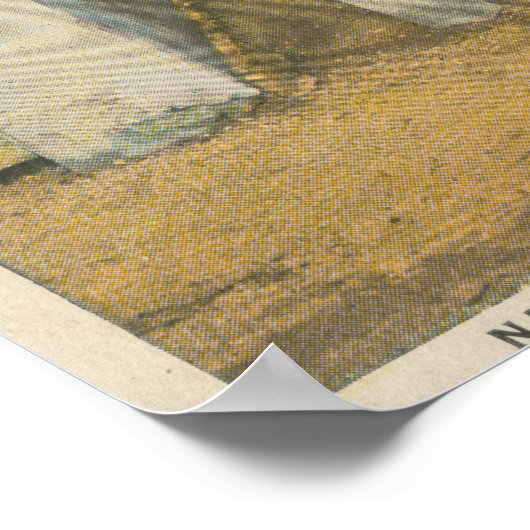 St. Augustine, FL - Ansicht Treasury Street & Poster (Ecke)