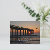 St. Augustine, FL Greetings Postkarte (Stehend Vorderseite)