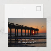 St. Augustine, FL Greetings Postkarte (Vorne/Hinten)