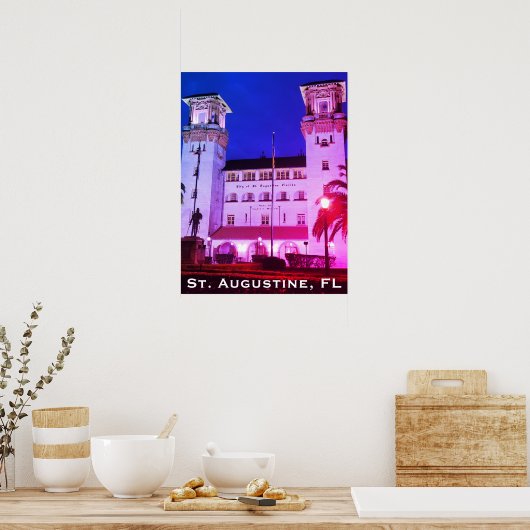 St. Augustine, FL - Hotel Alcazar Poster (Küche)