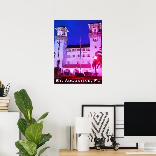 St. Augustine, FL - Hotel Alcazar Poster (Heimbüro)